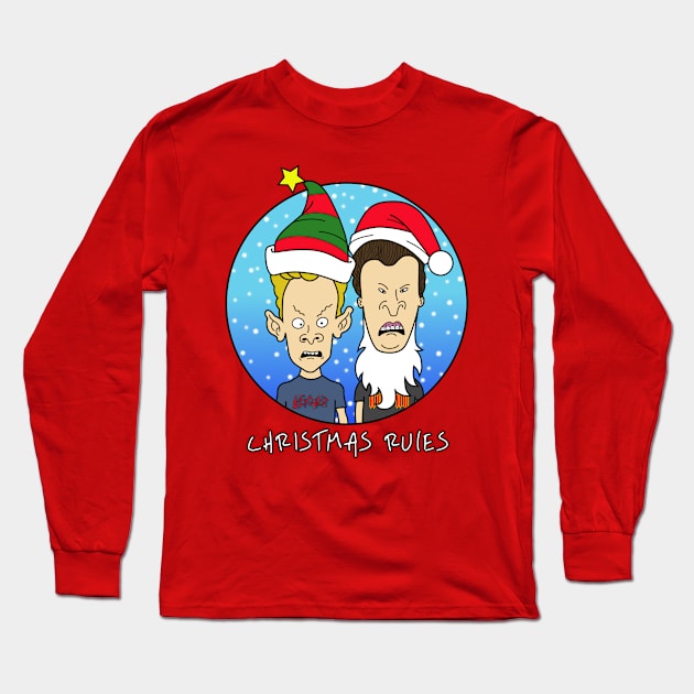 BEAVIS AND BUTTHEAD DO CHRISTMAS! Long Sleeve T-Shirt by art_of_josh